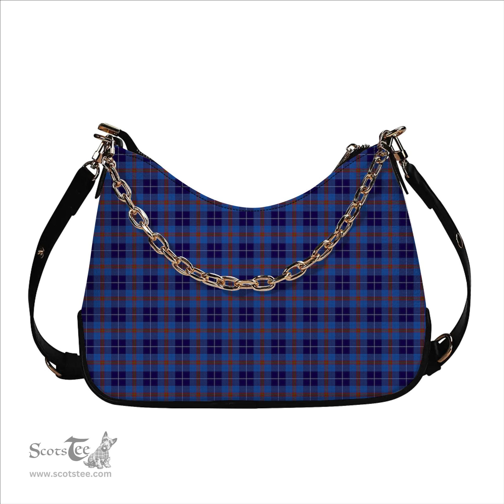 ScotsTee Shop Scottish Bryson 1988 Tartan Handbag Women's Shoulder Bag With Chain
