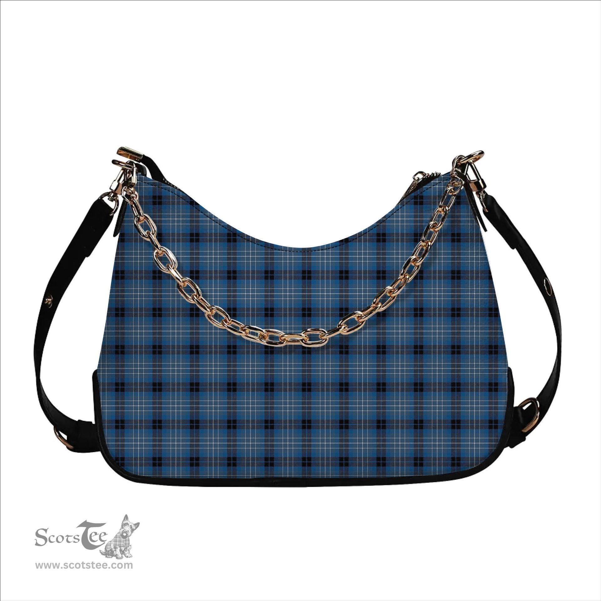 ScotsTee Shop Scottish Brodie Countryfare Ancient Tartan Handbag Women's Shoulder Bag With Chain