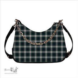ScotsTee Shop Scottish Black Watch Dress Modern Tartan Handbag Women's Shoulder Bag With Chain