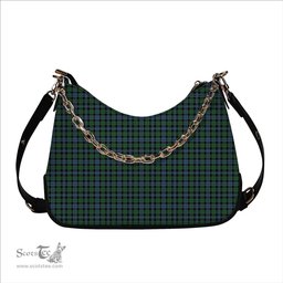 ScotsTee Shop Scottish Black Watch #3 Ancient Tartan Handbag Women's Shoulder Bag With Chain