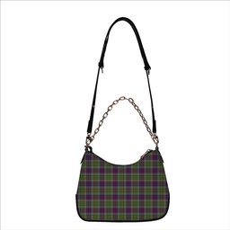 ScotsTee Shop Scottish Bowie Modern Tartan Handbag Women's Shoulder Bag With Chain