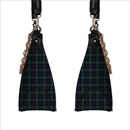 ScotsTee Shop Scottish Black Watch Coarse Kilt Modern Tartan Handbag Women's Shoulder Bag With Chain