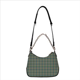 ScotsTee Shop Scottish Balfour Blue Tartan Handbag Women's Shoulder Bag With Chain