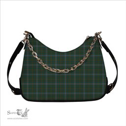 ScotsTee Shop Scottish Balfour Hunting Modern Tartan Handbag Women's Shoulder Bag With Chain