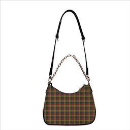 ScotsTee Shop Scottish Buchanan 1850 Tartan Handbag Women's Shoulder Bag With Chain