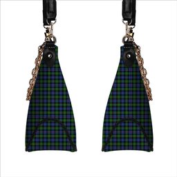 ScotsTee Shop Scottish Baillie Hunting Tartan Handbag Women's Shoulder Bag With Chain