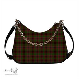 ScotsTee Shop Scottish Buchan Modern Tartan Handbag Women's Shoulder Bag With Chain