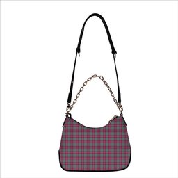 ScotsTee Shop Scottish Crawford Ancient Tartan Handbag Women's Shoulder Bag With Chain