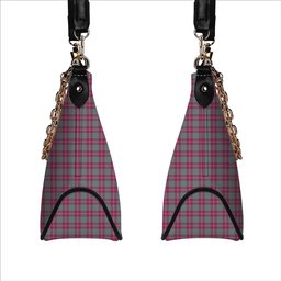 ScotsTee Shop Scottish Crawford Ancient Tartan Handbag Women's Shoulder Bag With Chain