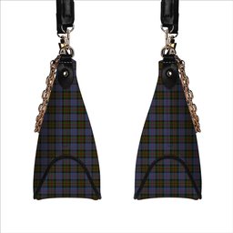 ScotsTee Shop Scottish Bowie Black Tartan Handbag Women's Shoulder Bag With Chain