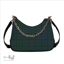 ScotsTee Shop Scottish Campbell of Argyll 1815 Ancient Tartan Handbag Women's Shoulder Bag With Chain