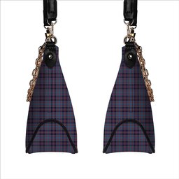 ScotsTee Shop Scottish Cochrane Azure Tartan Handbag Women's Shoulder Bag With Chain