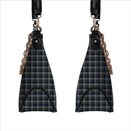 ScotsTee Shop Scottish Colquhoun Dress Tartan Handbag Women's Shoulder Bag With Chain