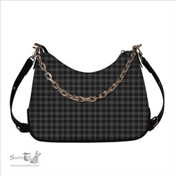 ScotsTee Shop Scottish Clergy Breacan na’n Clearach Tartan Handbag Women's Shoulder Bag With Chain