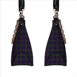 ScotsTee Shop Scottish Colquhoun 3 Tartan Handbag Women's Shoulder Bag With Chain