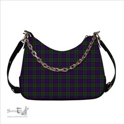ScotsTee Shop Scottish Colquhoun 3 Tartan Handbag Women's Shoulder Bag With Chain