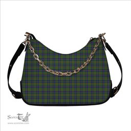 ScotsTee Shop Scottish Cameron of Lochiel Hunting Tartan Handbag Women's Shoulder Bag With Chain