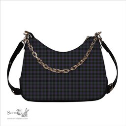ScotsTee Shop Scottish Clergy Green Tartan Handbag Women's Shoulder Bag With Chain