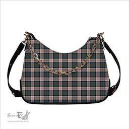ScotsTee Shop Scottish Cameron of Erracht Dress Ancient Tartan Handbag Women's Shoulder Bag With Chain