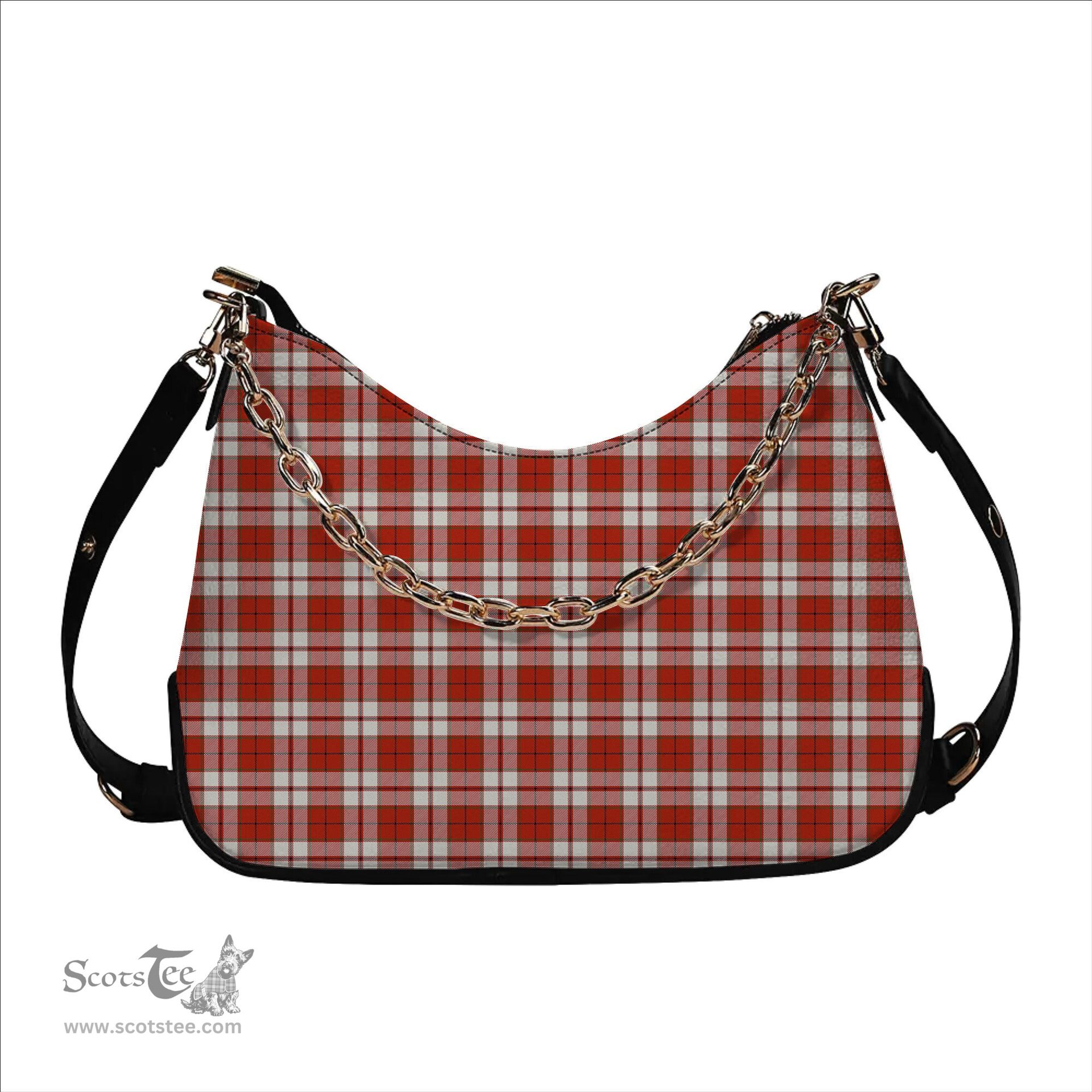 ScotsTee Shop Scottish Cameron Hose Ancient Tartan Handbag Women's Shoulder Bag With Chain