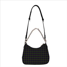 ScotsTee Shop Scottish Cunningham Hunting Tartan Handbag Women's Shoulder Bag With Chain