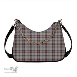 ScotsTee Shop Scottish Clayton Tartan Handbag Women's Shoulder Bag With Chain
