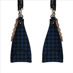 ScotsTee Shop Scottish Clergy Green lines 2 Tartan Handbag Women's Shoulder Bag With Chain