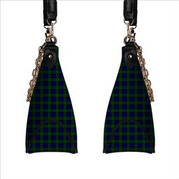 ScotsTee Shop Scottish Campbell Modern Tartan Handbag Women's Shoulder Bag With Chain