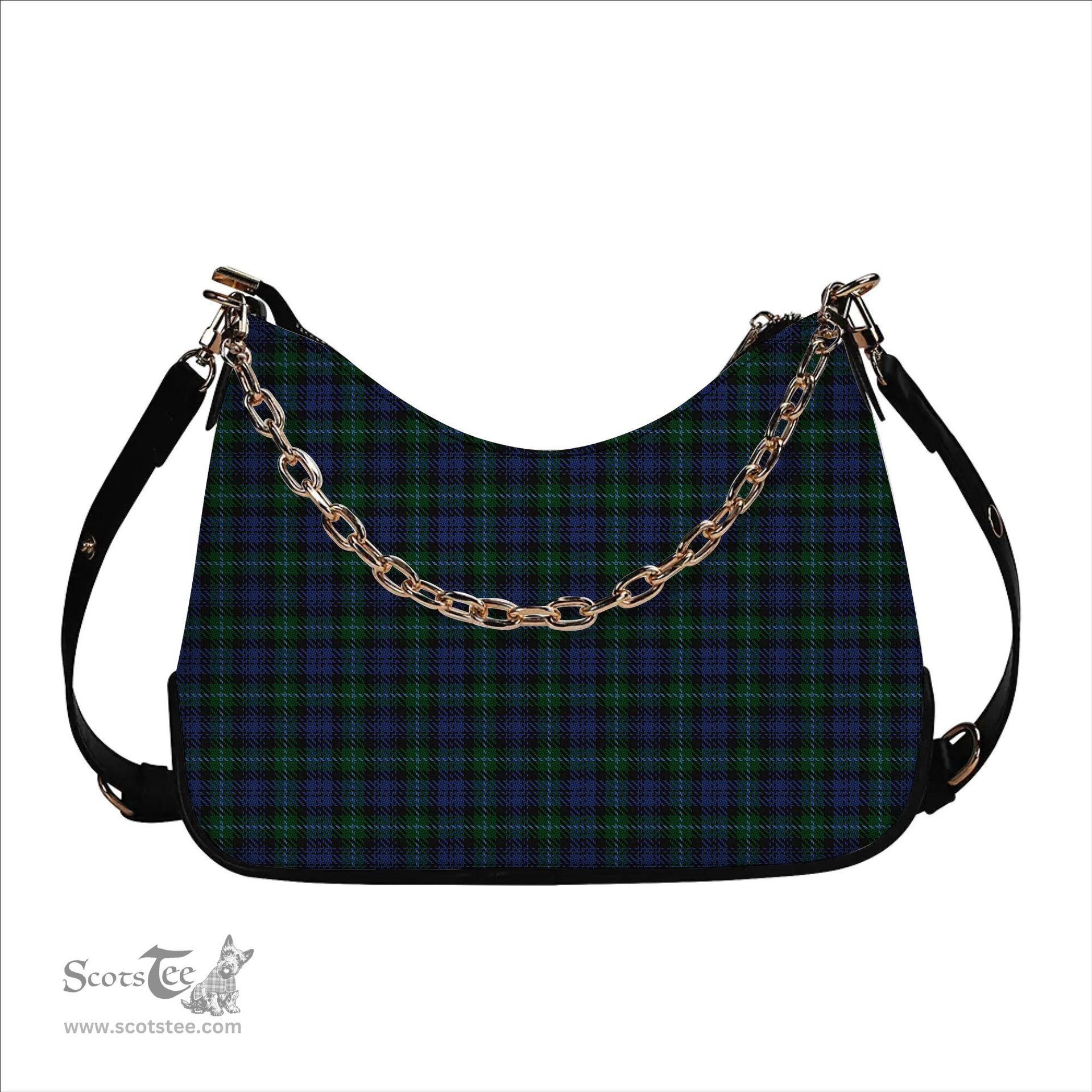 ScotsTee Shop Scottish Cheape of Torosay Tartan Handbag Women's Shoulder Bag With Chain