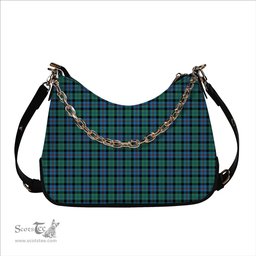 ScotsTee Shop Scottish Campbel of Cawdor Ancient Tartan Handbag Women's Shoulder Bag With Chain