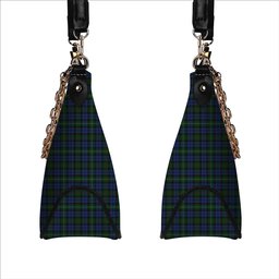 ScotsTee Shop Scottish Campbell Red Tartan Handbag Women's Shoulder Bag With Chain