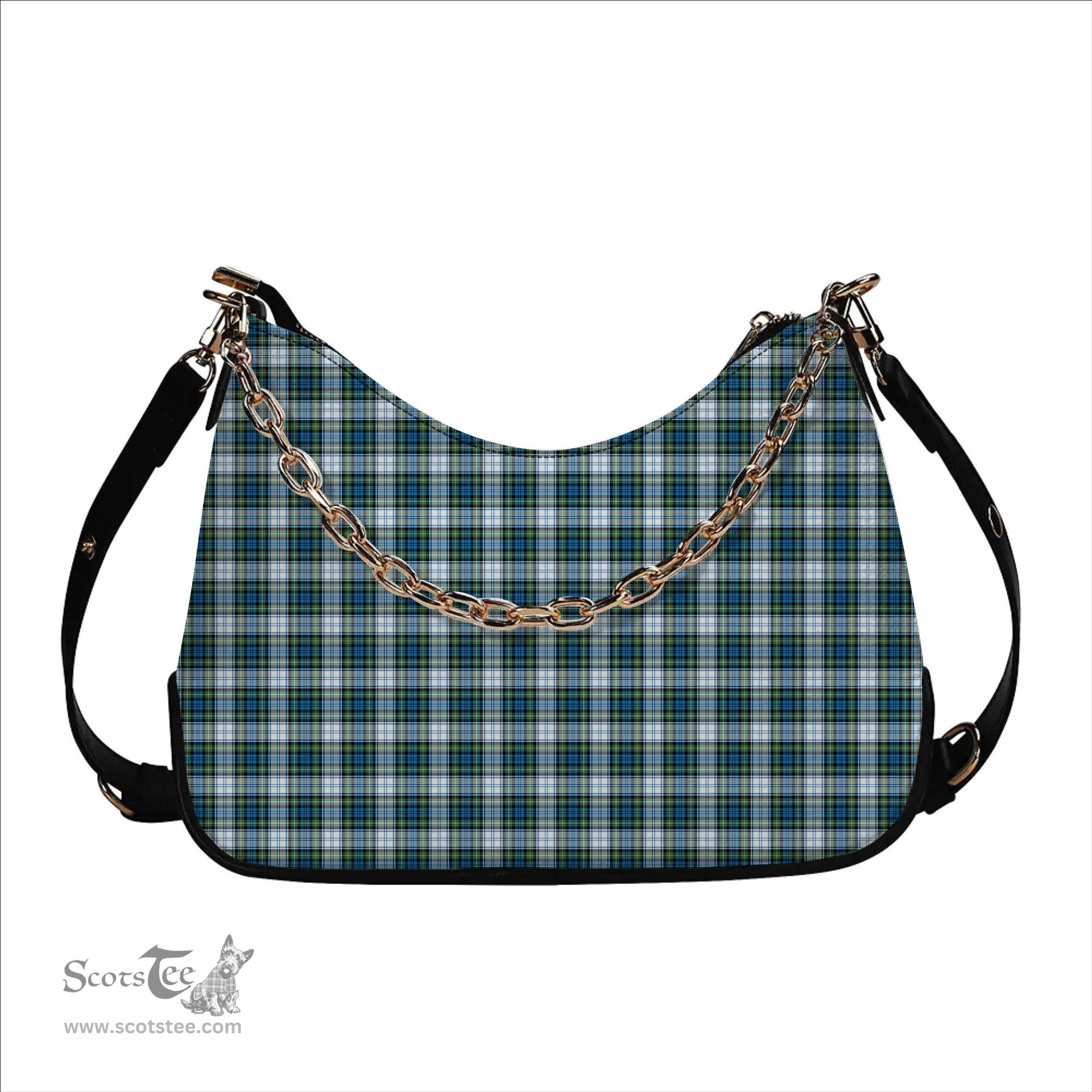 ScotsTee Shop Scottish Campbell Dress Ancient 02 Tartan Handbag Women's Shoulder Bag With Chain