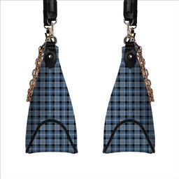 ScotsTee Shop Scottish Clark Modern Tartan Handbag Women's Shoulder Bag With Chain