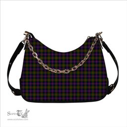 ScotsTee Shop Scottish Cameron of Erracht Modern Tartan Handbag Women's Shoulder Bag With Chain