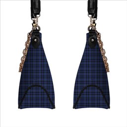 ScotsTee Shop Scottish Clergy Clark Light Blue lines 1 Tartan Handbag Women's Shoulder Bag With Chain