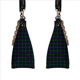 ScotsTee Shop Scottish Campbel of Cawdor Modern Tartan Handbag Women's Shoulder Bag With Chain