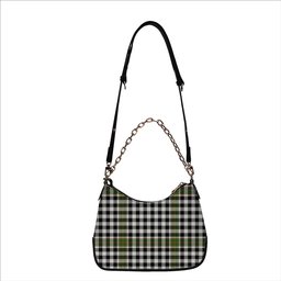 ScotsTee Shop Scottish Burns Check Ancient Tartan Handbag Women's Shoulder Bag With Chain