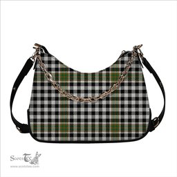 ScotsTee Shop Scottish Burns Check Ancient Tartan Handbag Women's Shoulder Bag With Chain