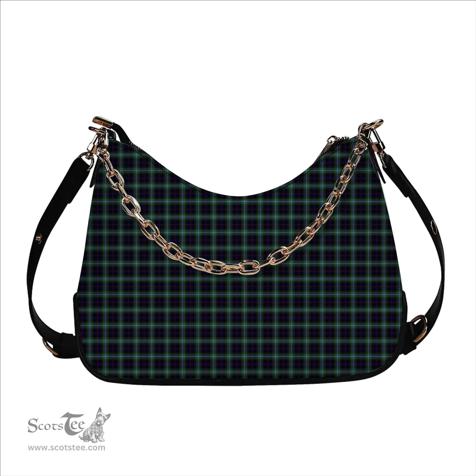 ScotsTee Shop Scottish Clark Raymond Gordon Tartan Handbag Women's Shoulder Bag With Chain