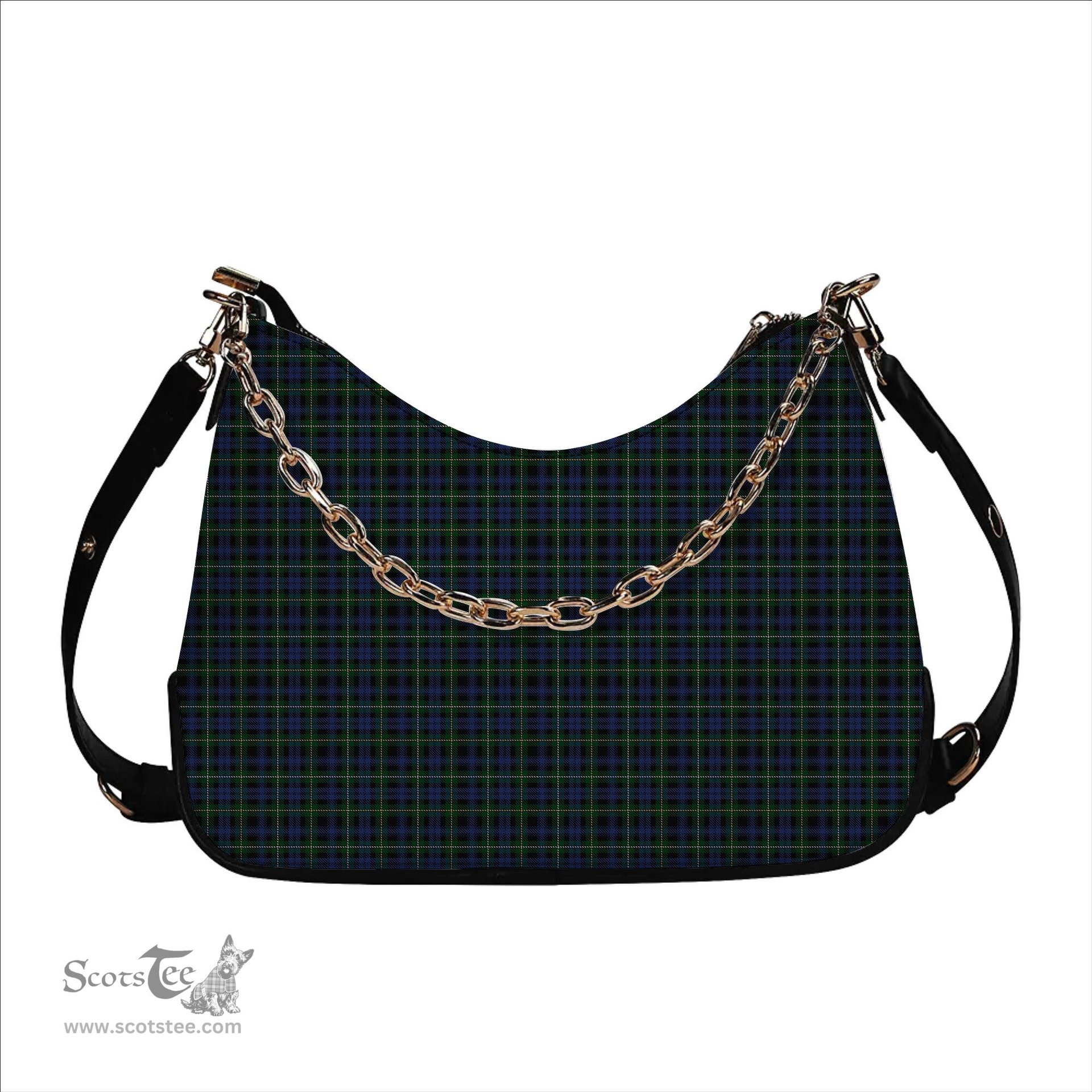 ScotsTee Shop Scottish Campbell of Argyll 01 Tartan Handbag Women's Shoulder Bag With Chain