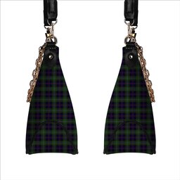ScotsTee Shop Scottish Clark of Ulva Tartan Handbag Women's Shoulder Bag With Chain