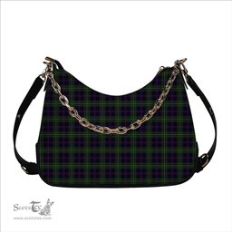 ScotsTee Shop Scottish Clark of Ulva Tartan Handbag Women's Shoulder Bag With Chain