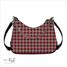 ScotsTee Shop Scottish Cunningham Dress Tartan Handbag Women's Shoulder Bag With Chain