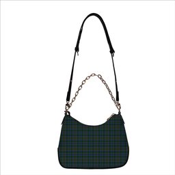 ScotsTee Shop Scottish Cockburn 2 Tartan Handbag Women's Shoulder Bag With Chain