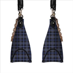 ScotsTee Shop Scottish Clarke Tartan Handbag Women's Shoulder Bag With Chain