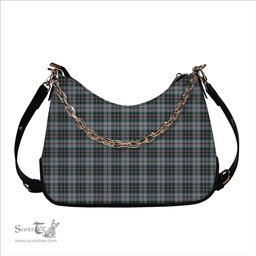 ScotsTee Shop Scottish Craig Modern Tartan Handbag Women's Shoulder Bag With Chain