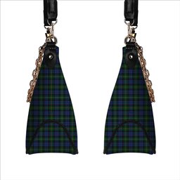 ScotsTee Shop Scottish Campbell of Loudoun Tartan Handbag Women's Shoulder Bag With Chain