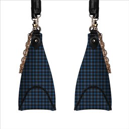ScotsTee Shop Scottish Clergy Blue Tartan Handbag Women's Shoulder Bag With Chain
