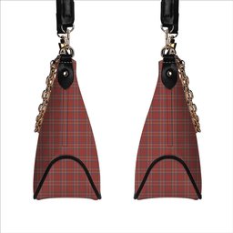 ScotsTee Shop Scottish Burnett Hunting Ancient Tartan Handbag Women's Shoulder Bag With Chain