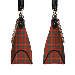 ScotsTee Shop Scottish Chisholm of Strathglass Ancient Tartan Handbag Women's Shoulder Bag With Chain